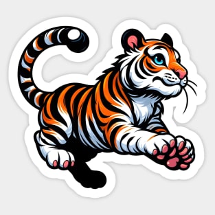 Tiger Run Sticker